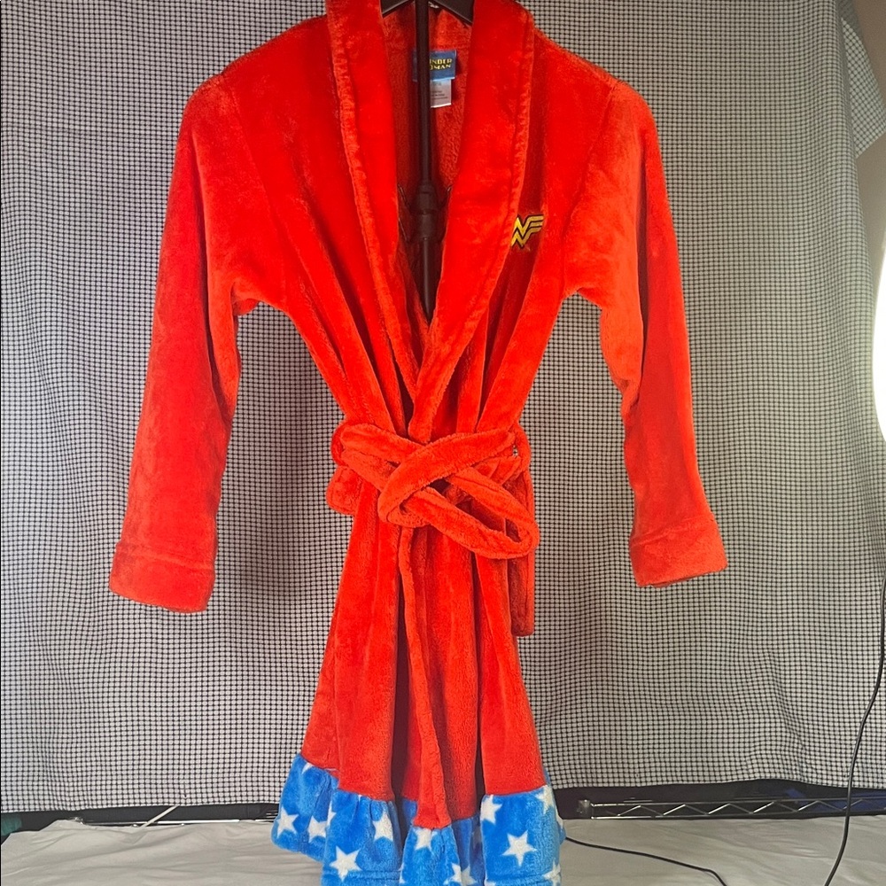 DC Red and Blue Kids Pajama Robe